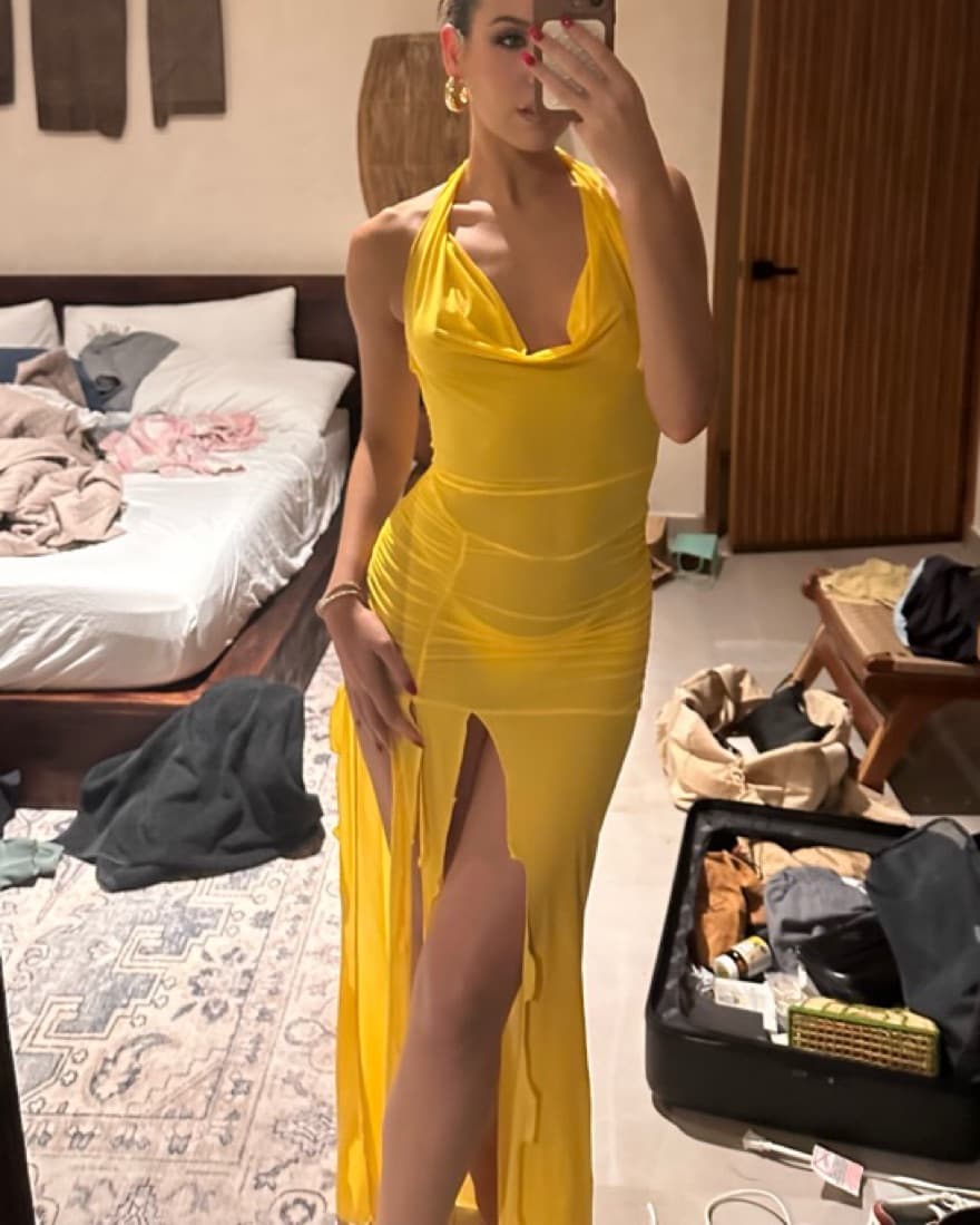 Indah Jlo Dress yellow  - Image 5