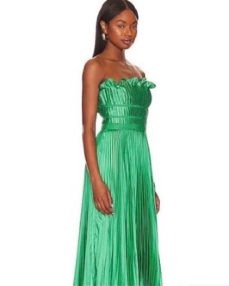 Green Silk Dress - Image 2