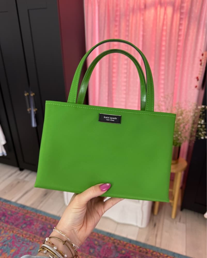 Kate Spade Sam Icon Green Tote - Image 1