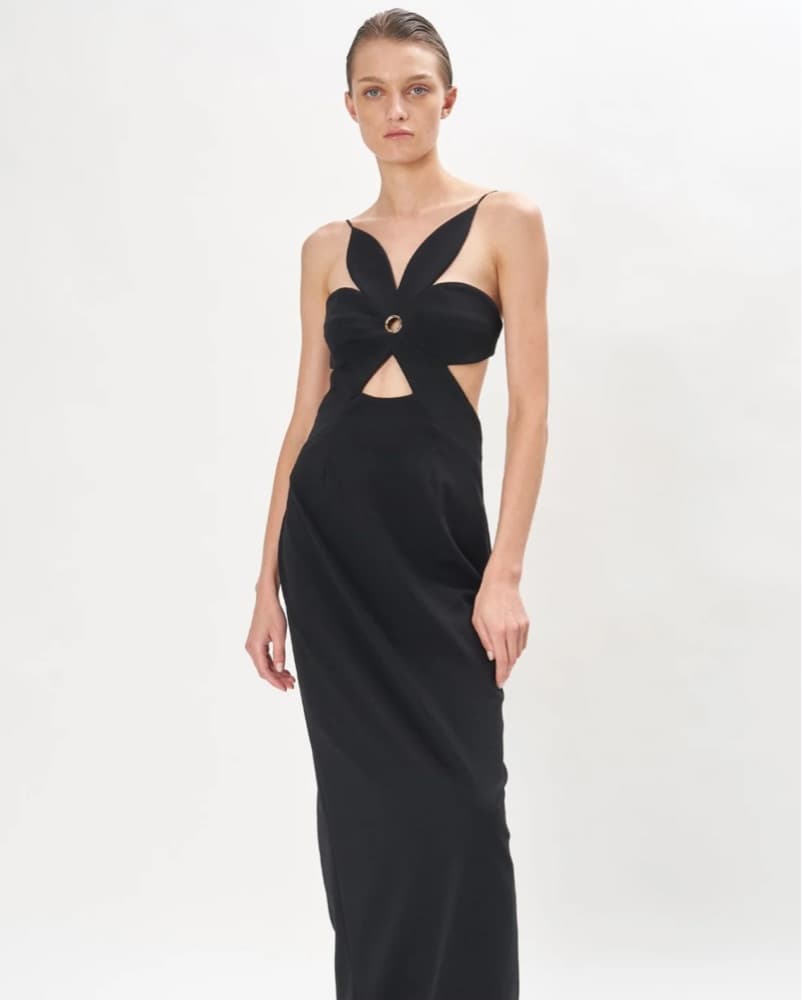 Ronny Kobo Black Cutout Dress - Image 2