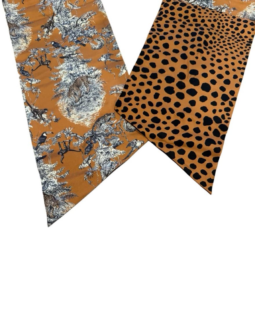 Hermes Gold Maxi Twilly Cut Equateur - Image 2