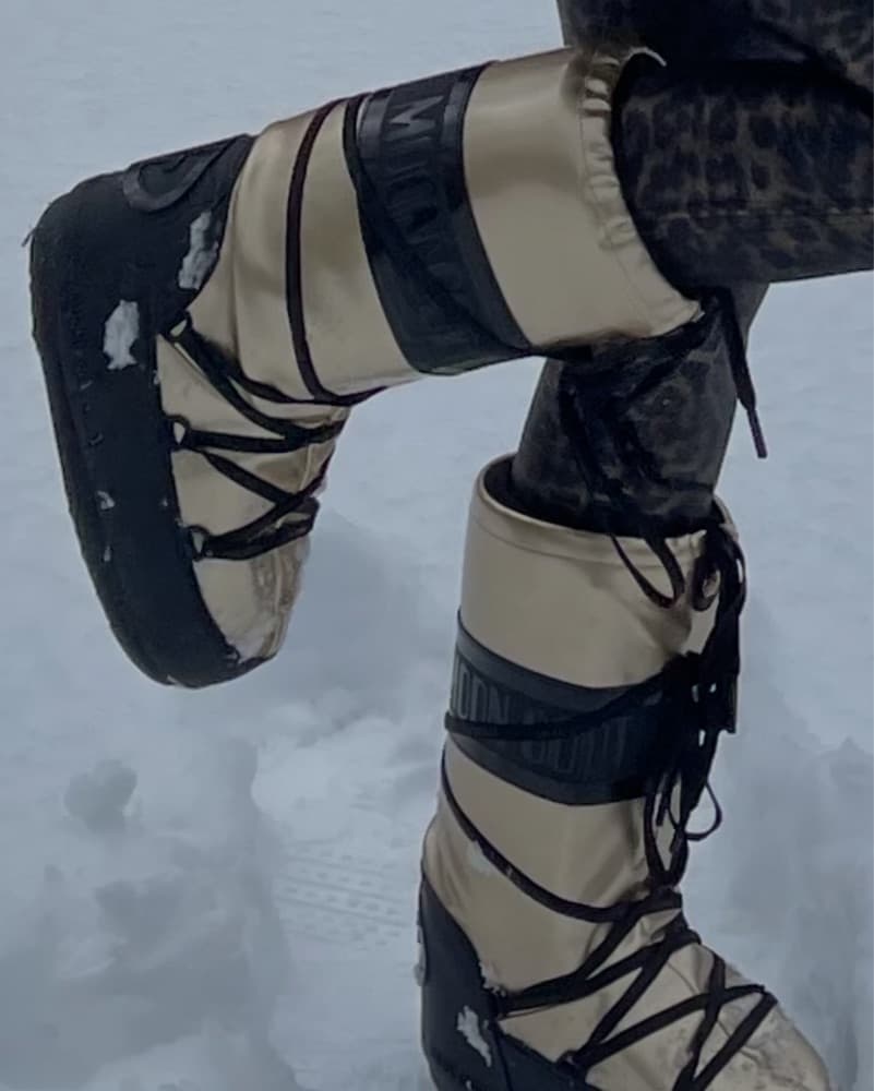 Black And Gold Moon Boots  - Image 3