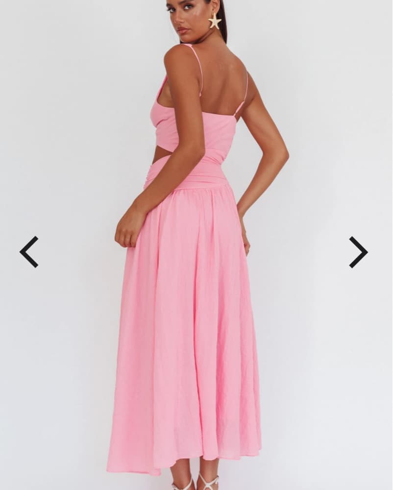 First Dates Waist Cut-Out Maxi Dress - Image 3