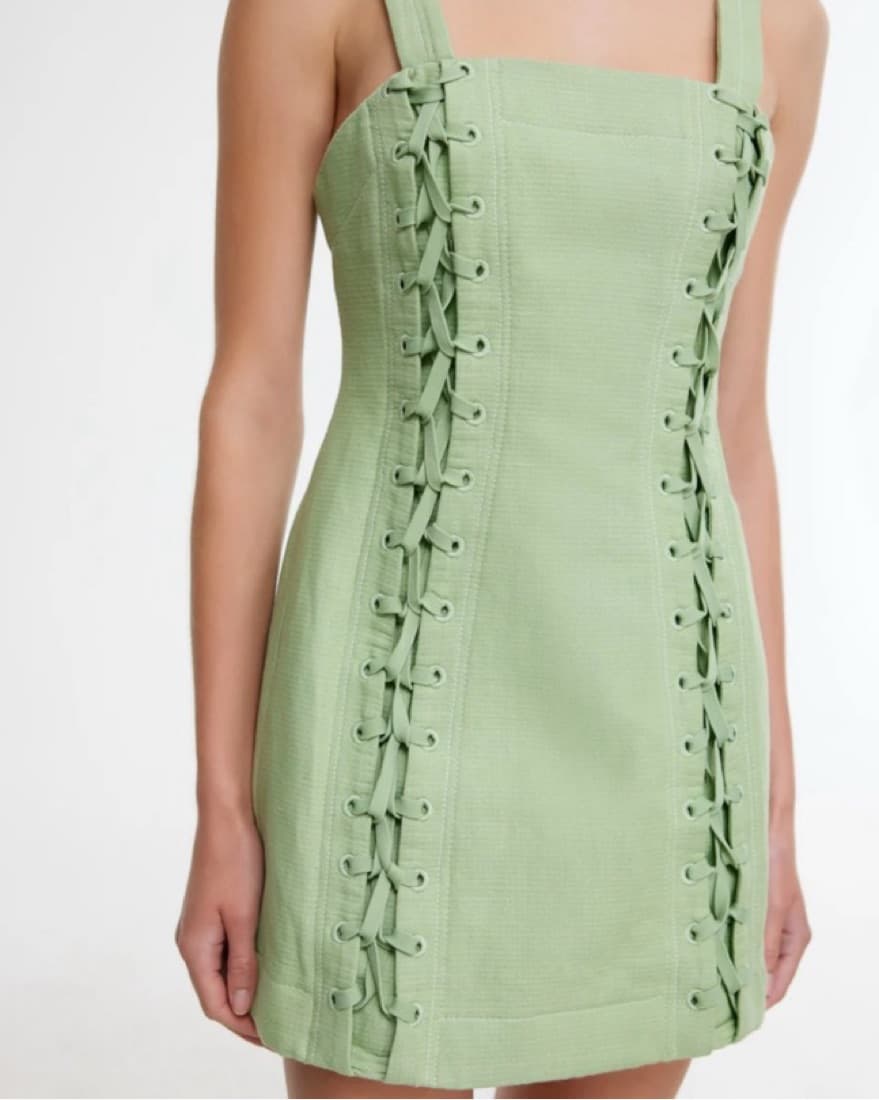 Aje Green Mini Dress - Image 2