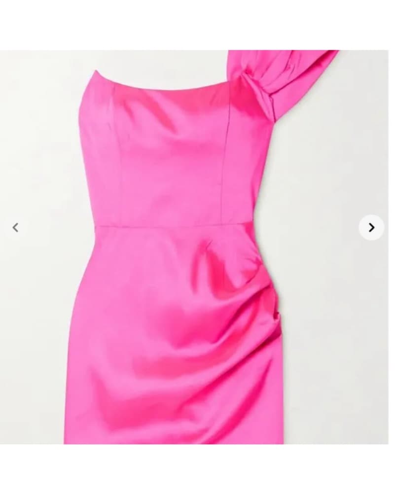 De La Vali Maggie Hot Pink Satin Mini  - Image 3