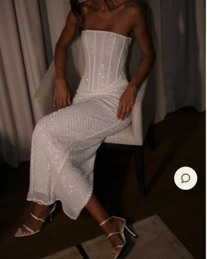 Meshki Corset Rhinestone Dress - Image 3