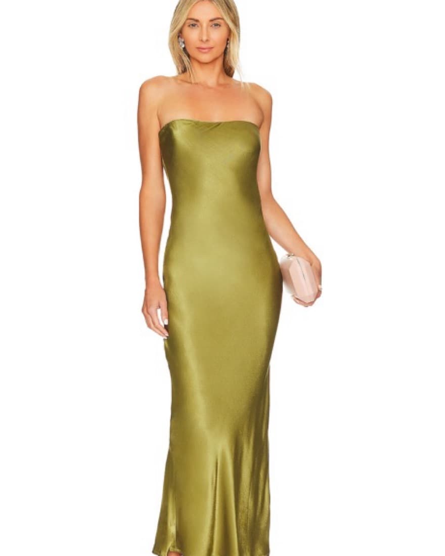 Revolve Strapless Midi Dress  - Image 1