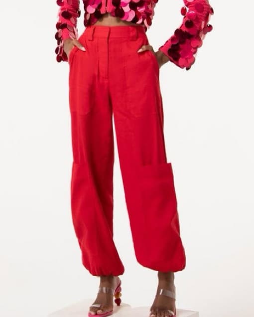 Cult Gaia Red Wynn Pant - Image 1