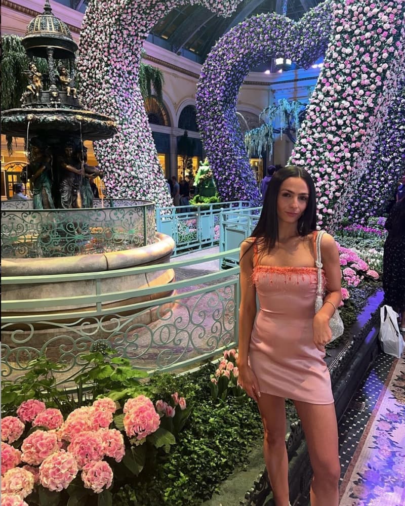 Danielle Guizio Pink Beaded Mini Dress - Image 2