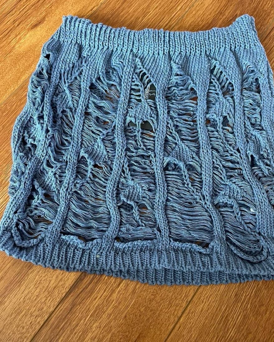 Crochet mini skirt - Image 2