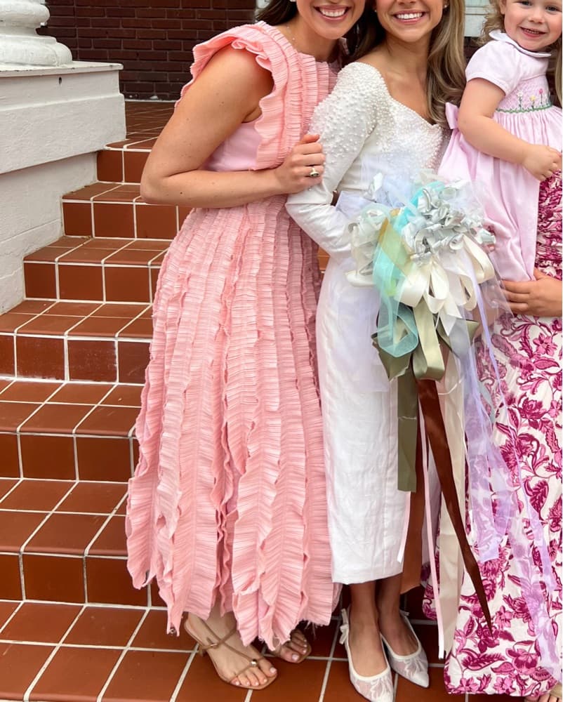 Aje Hydrid Pink Midi Dress  - Image 6