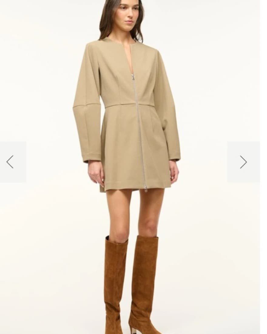 STAUD Mini Katja Dress Birch  - Image 1
