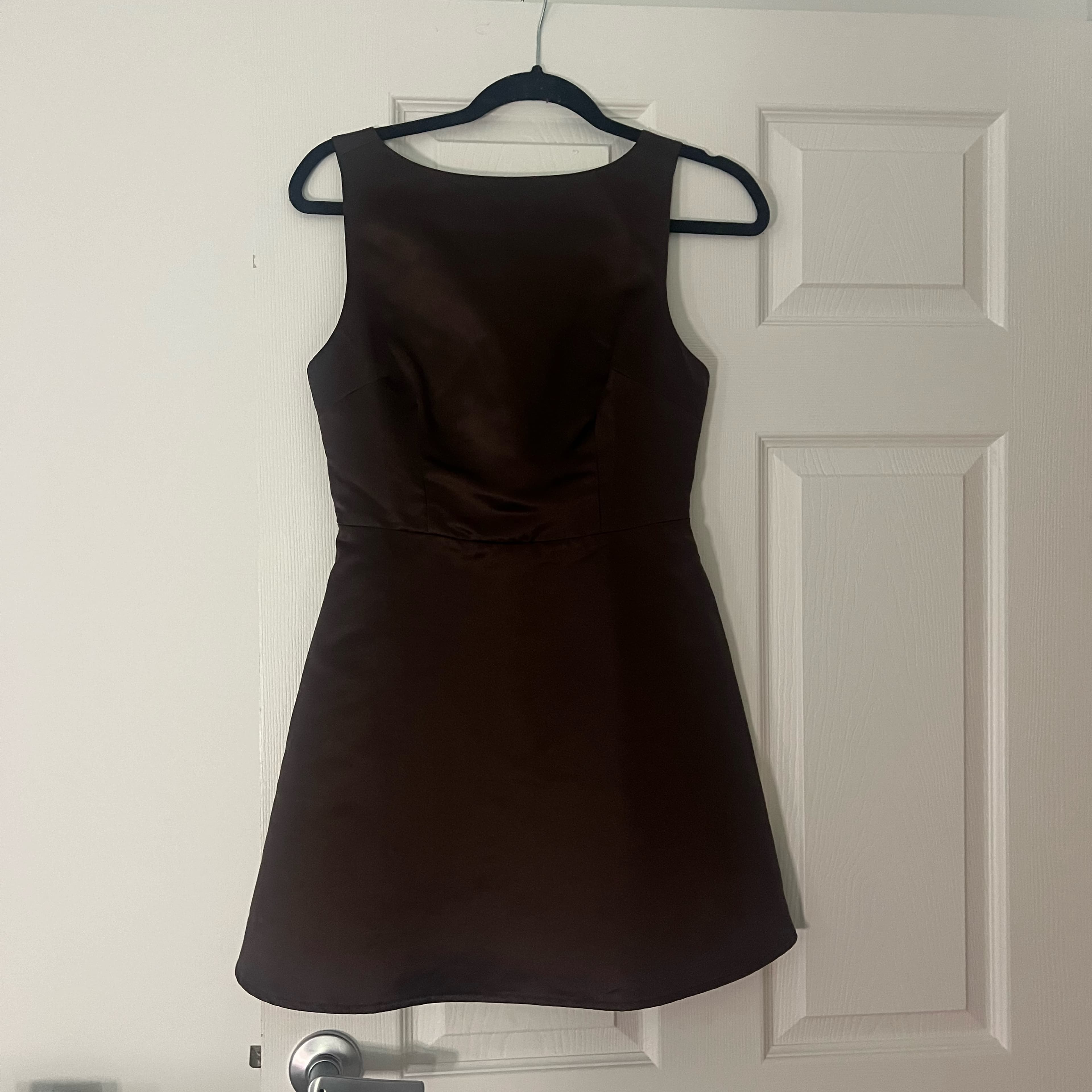 Reformation Chocolate Mini Dress - Image 2