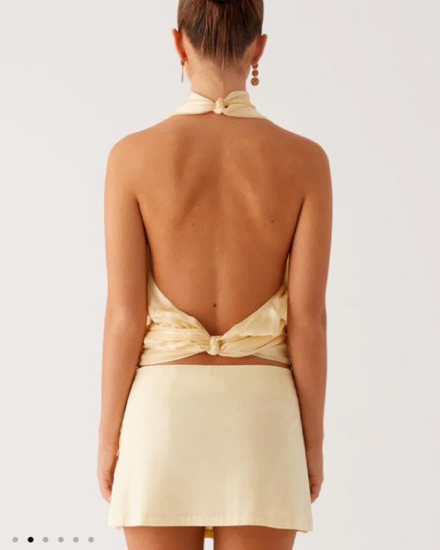 Peppermayo Yellow Sequin Skirt - Image 2