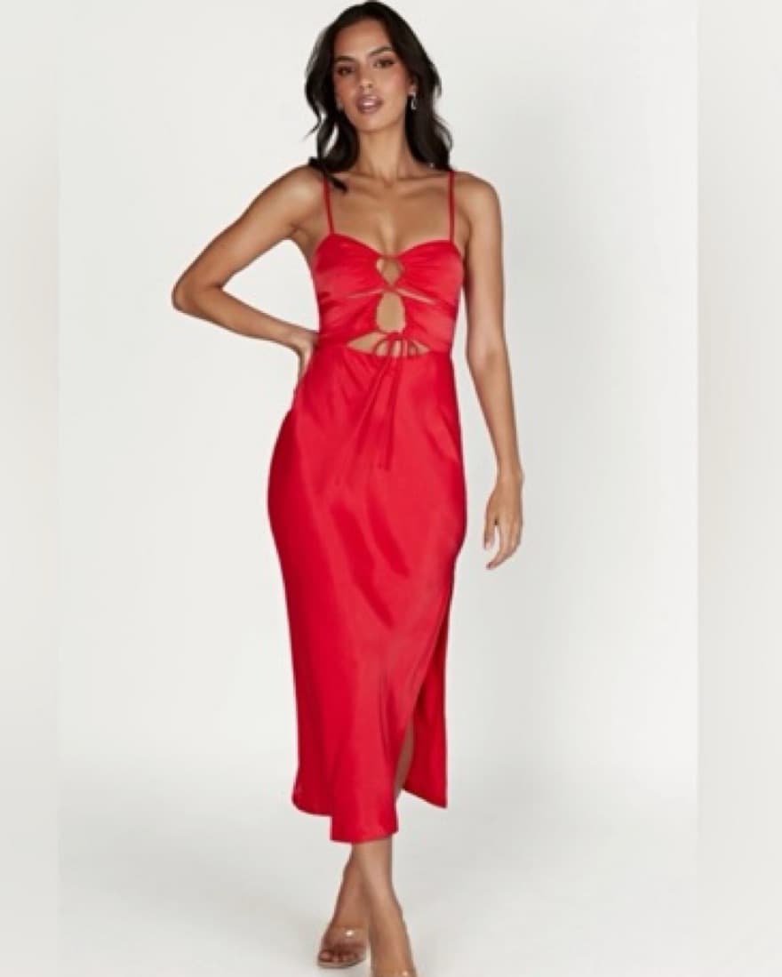 Meshki Cassie Ruched Cut Out Maxi Dress - Image 1