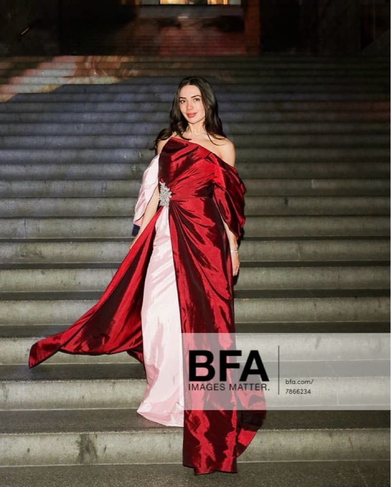 Terani Couture Burgundy Pink Gown - Image 3