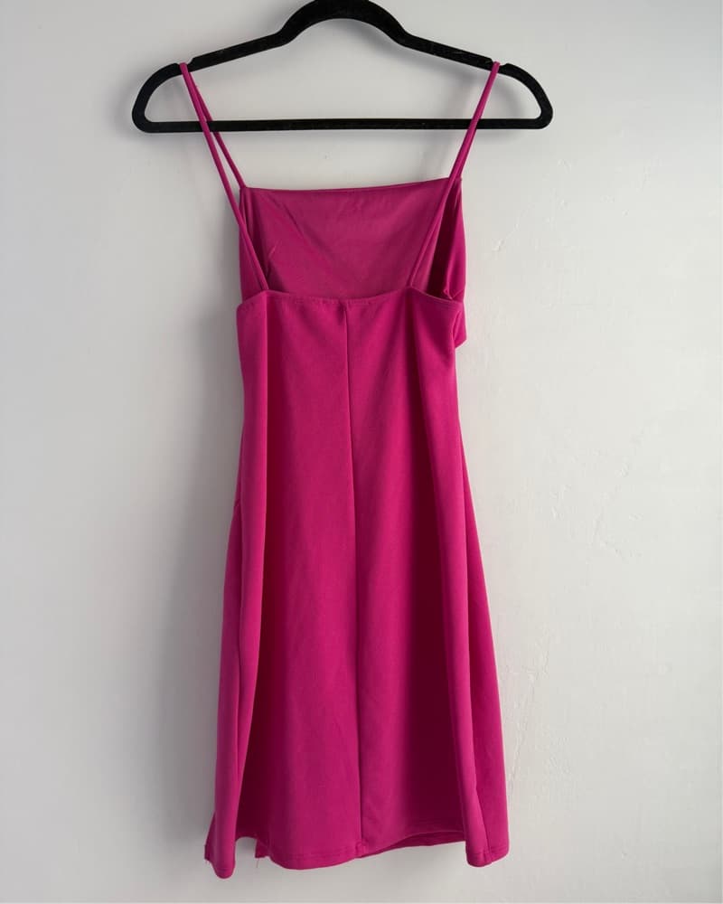 Magenta cocktail mini dress - Image 2