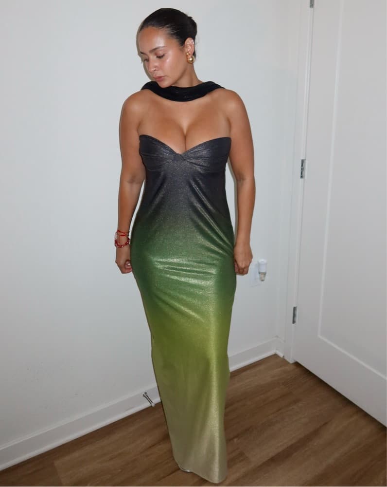 Baobab Athena Maxi Dress In Forest - Image 1