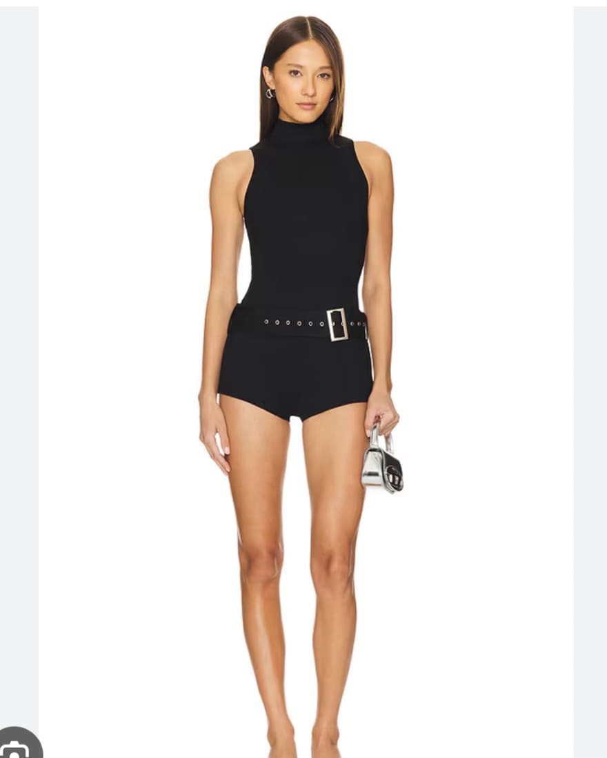  Revolve Superdown Black Romper - Image 1