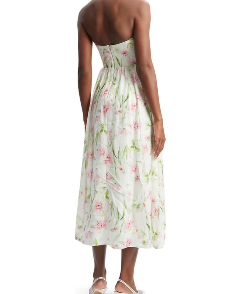 Bardot floral Corset Dress - Image 2