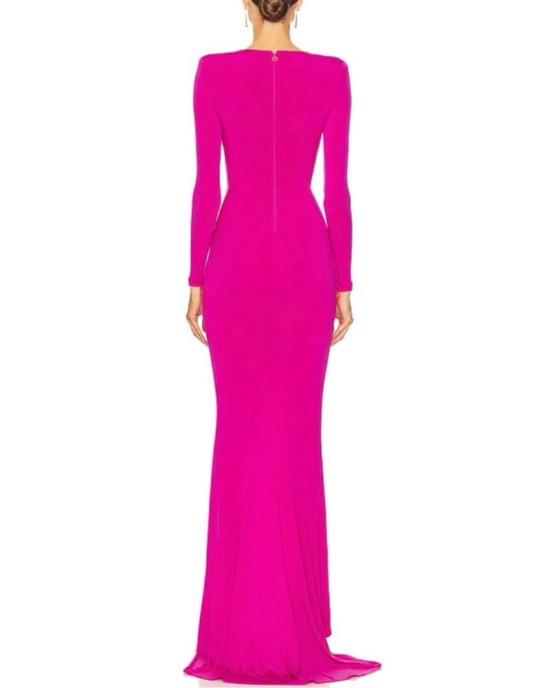 Nookie Farrah Gown In Magenta  - Image 4