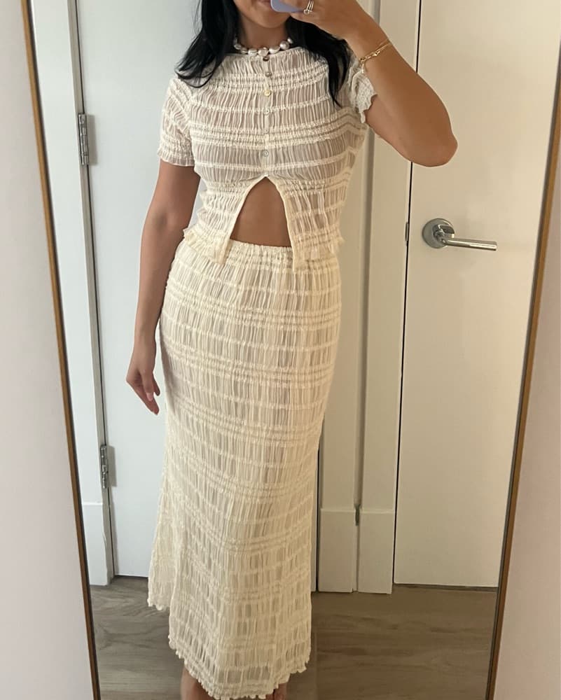 Vrg Grl Set - Sofia Top Mia Midi Skirt - Image 1