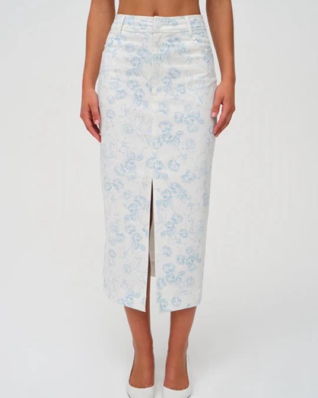 For Love & Lemons Chantal Midi Skirt - Image 1