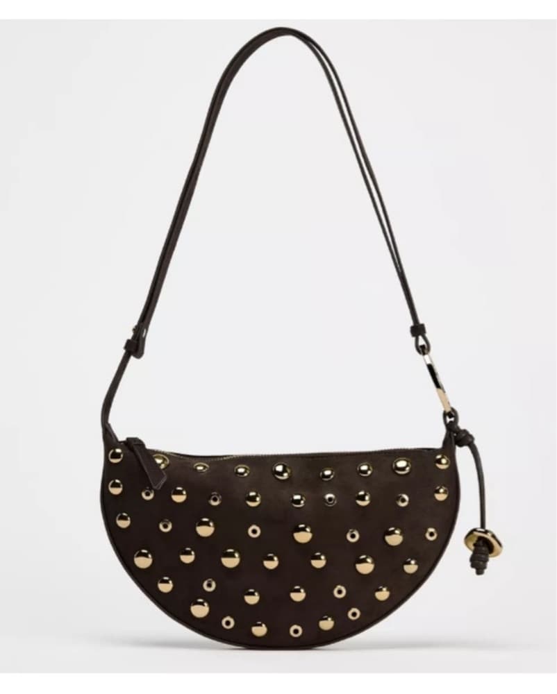 Brown Studded Bag  - Image 1