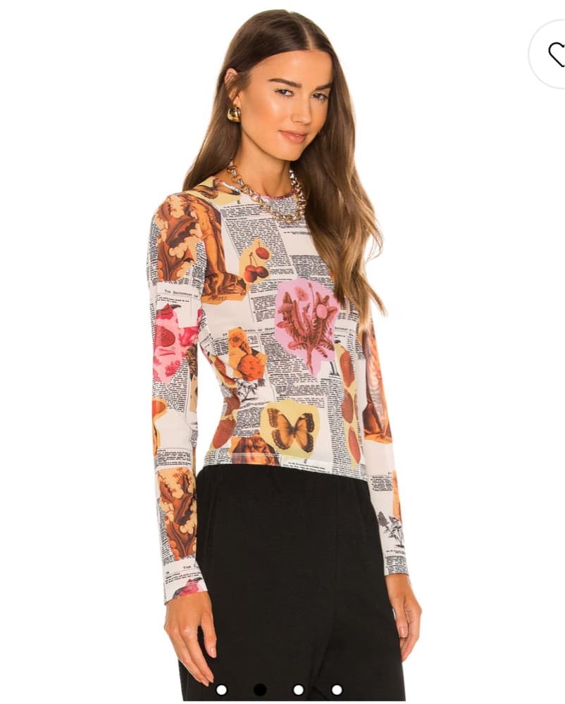 Miaou Mesh Long Sleeve Top - Image 1