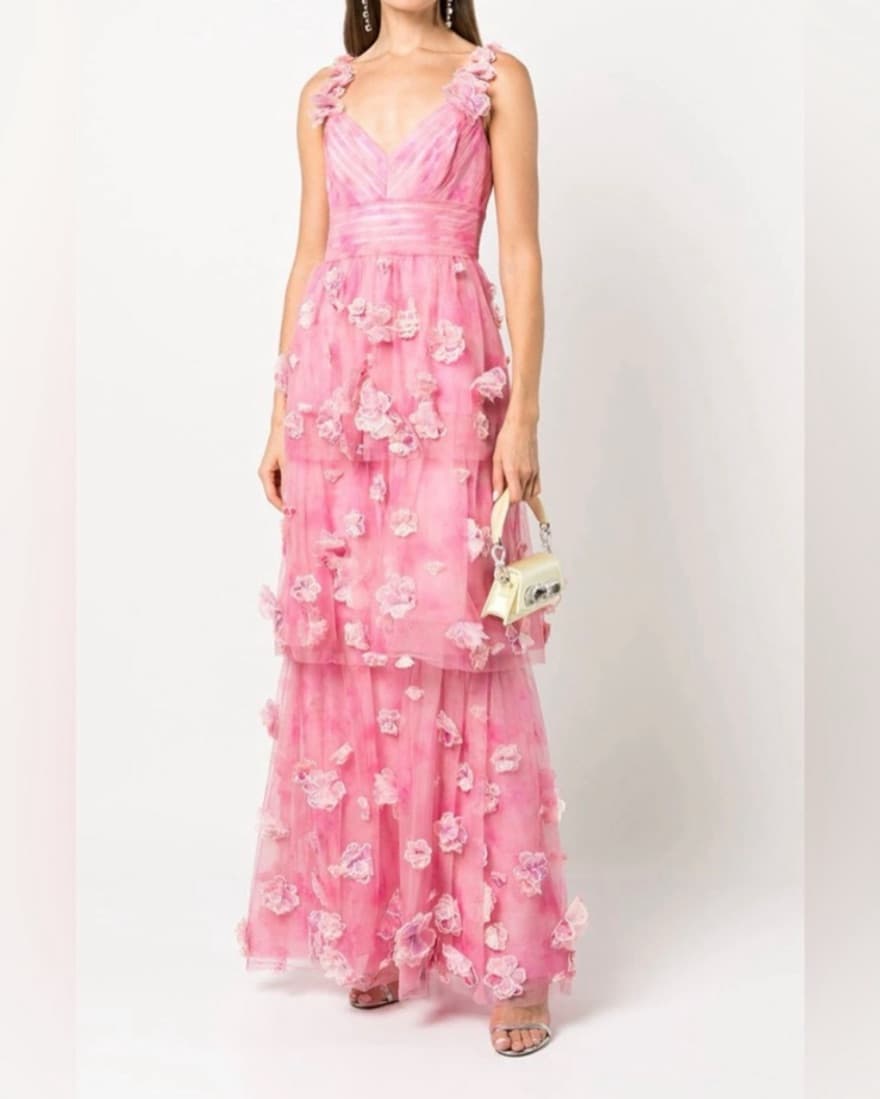 Marchesa Notte Tulle Gown - Image 1