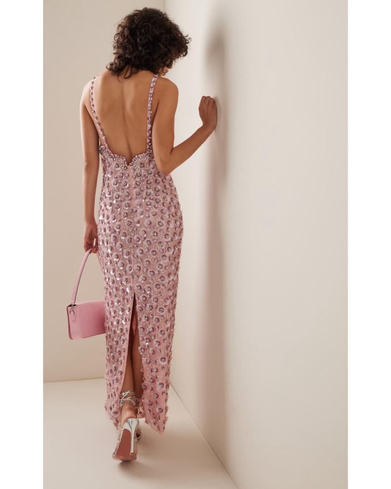 Des Phemmes Pink Sequin Dress | Studio 54, Pink Sequin Dress, Reception Dress, Gala - Image 5