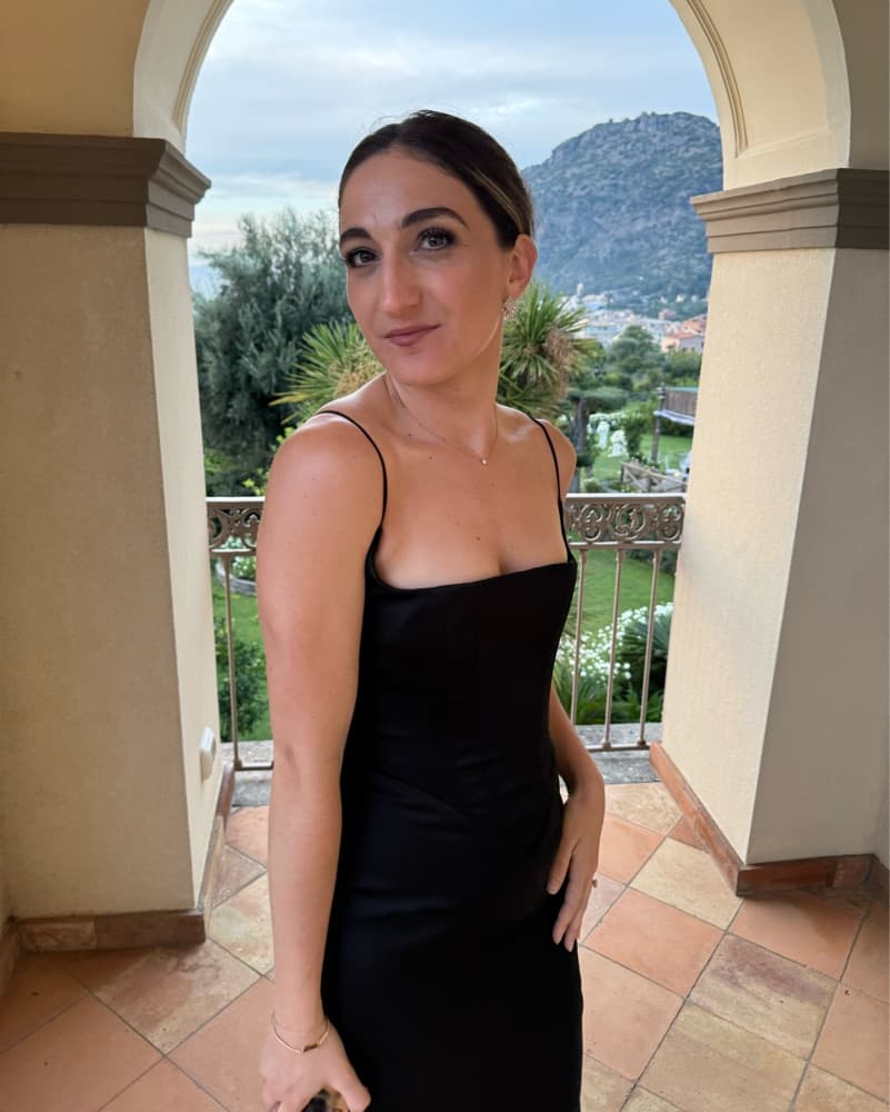 Olivette Black Satin Corset Maxi Dress - Image 3