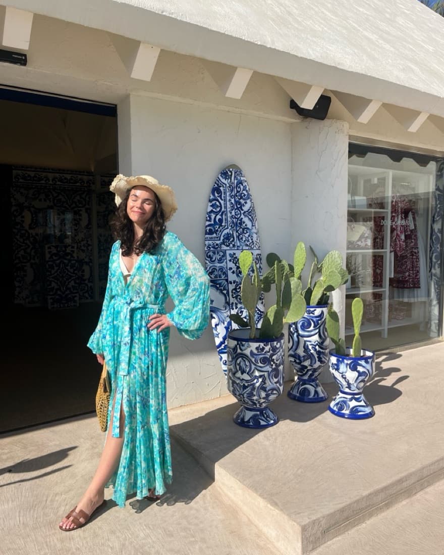 Rococo Sand Blue Cover Up & Shorts - Image 2