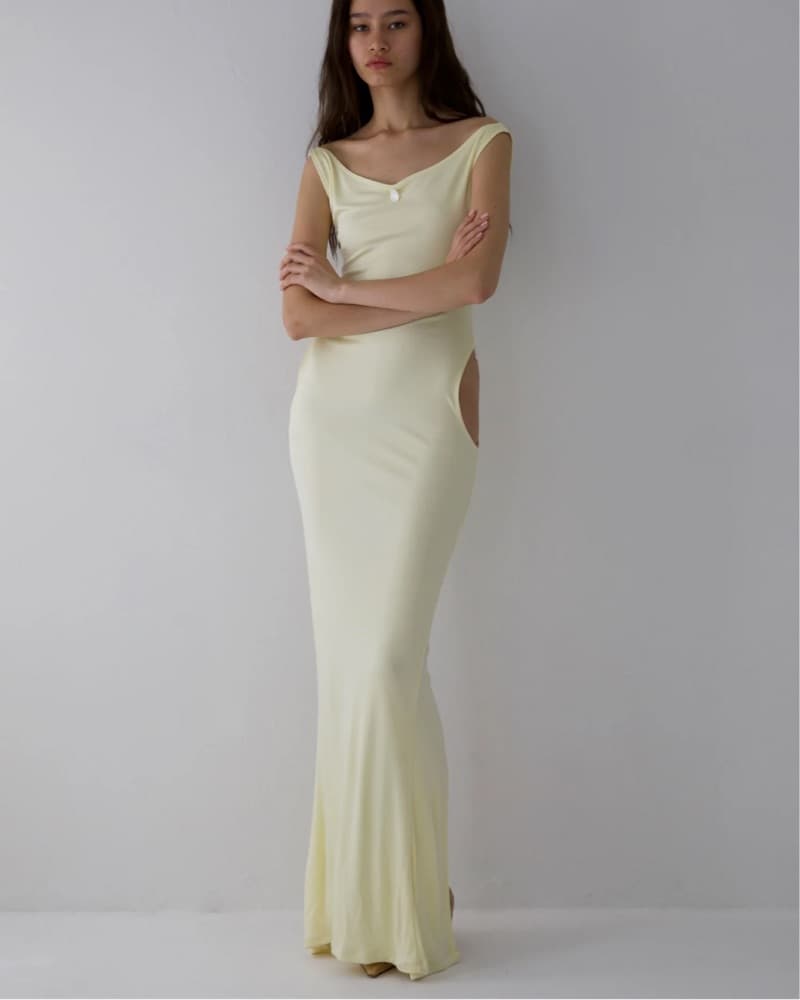 Butter Yellow Buci Heron Dress - Image 3