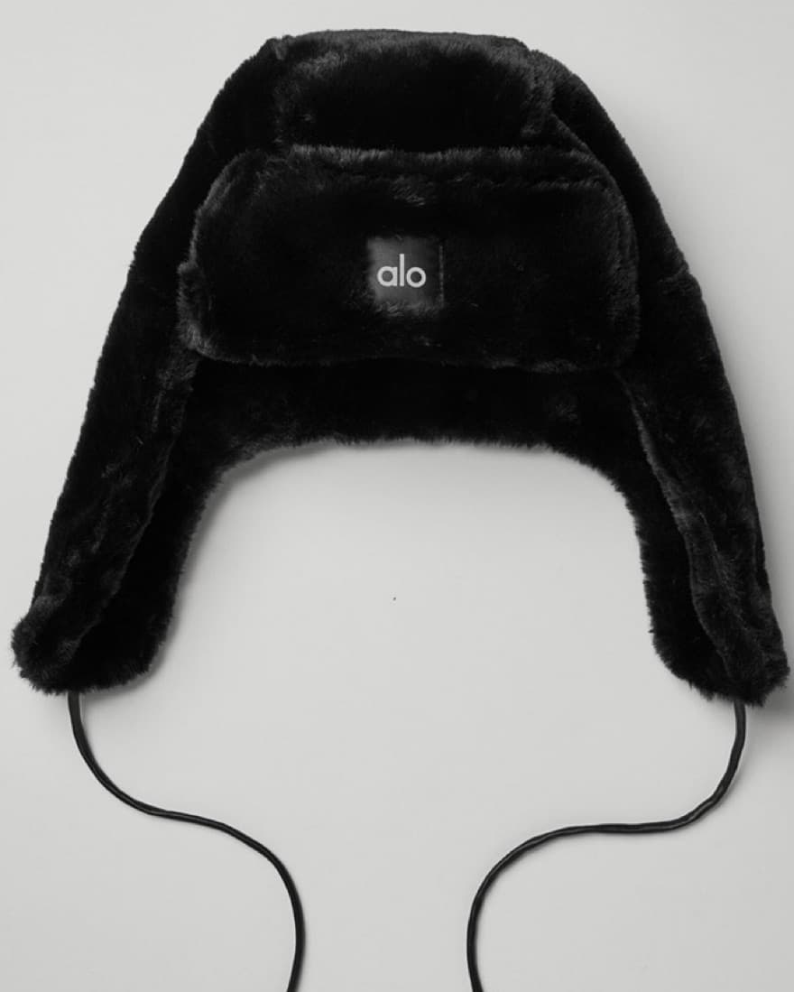 ALO Black Sherpa Hat - Image 3