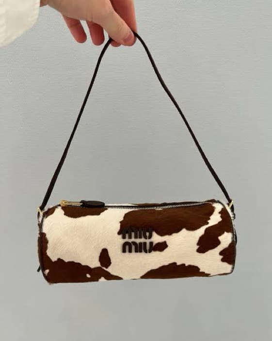 Miu Miu Calf Hair Pouch Bag  - Image 4
