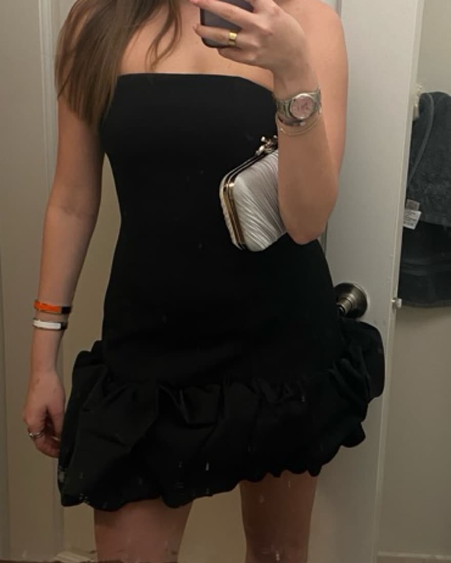 MISHA Saphira Mini Dress in Black - Image 5