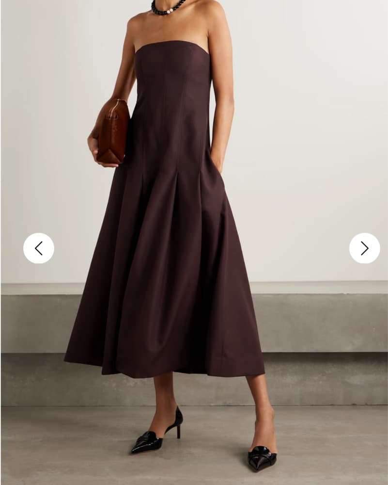 KALLMEYER Maeve pleated wool-blend twill - Image 2