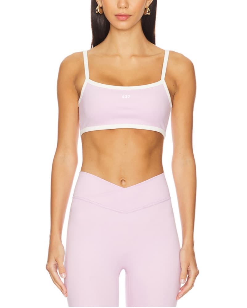 437 Workout Set In Parfait & Wrap Top - Image 2