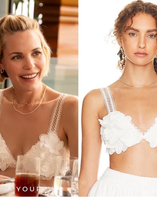 Handmade White Bralette Top  - Image 1