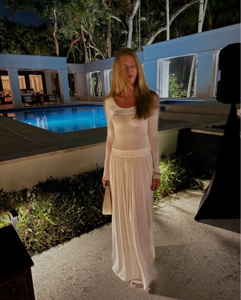 Helsa White Maxi Dress - Image 5