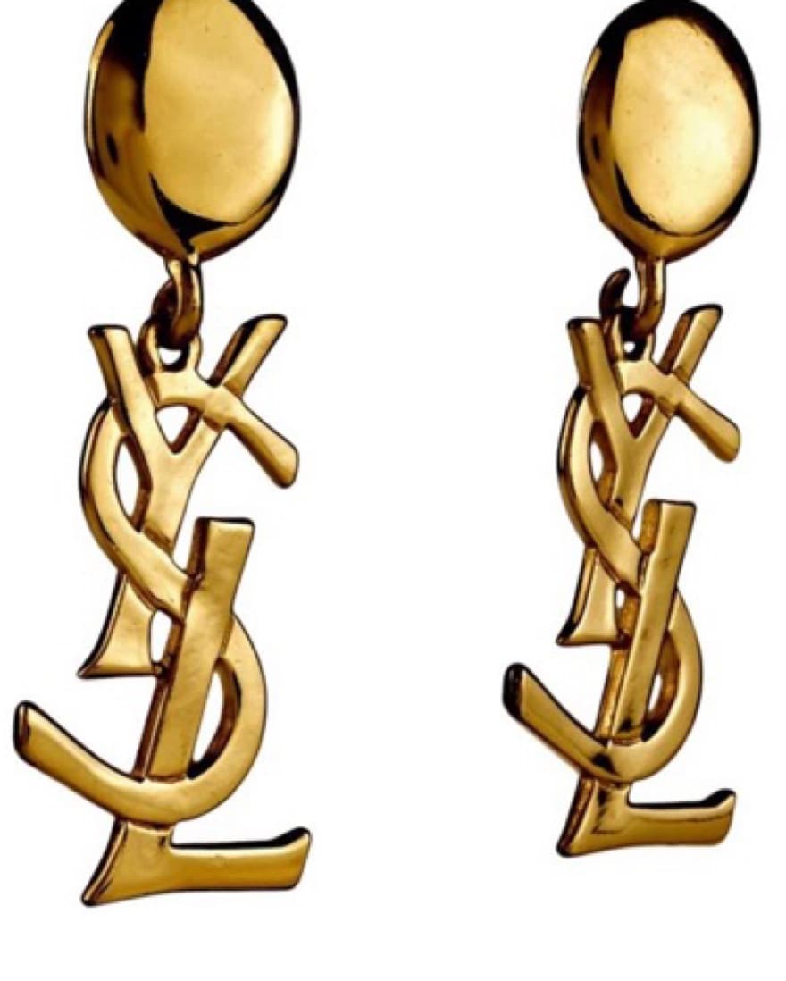 YSL Vintage Clip On Earrings  - Image 1