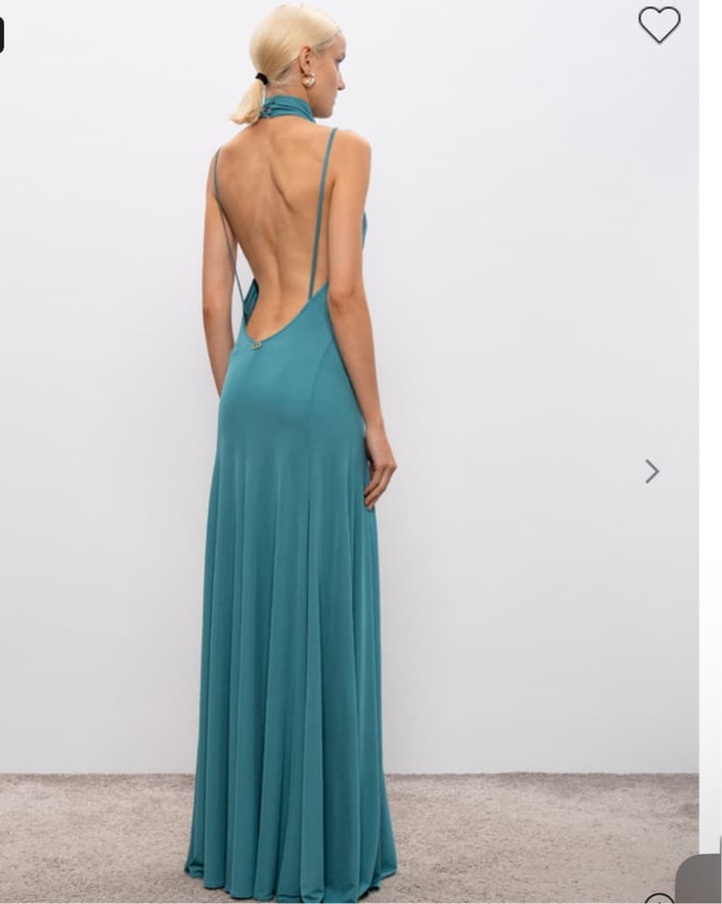 Blue Halterneck Dress Twinset - Image 1