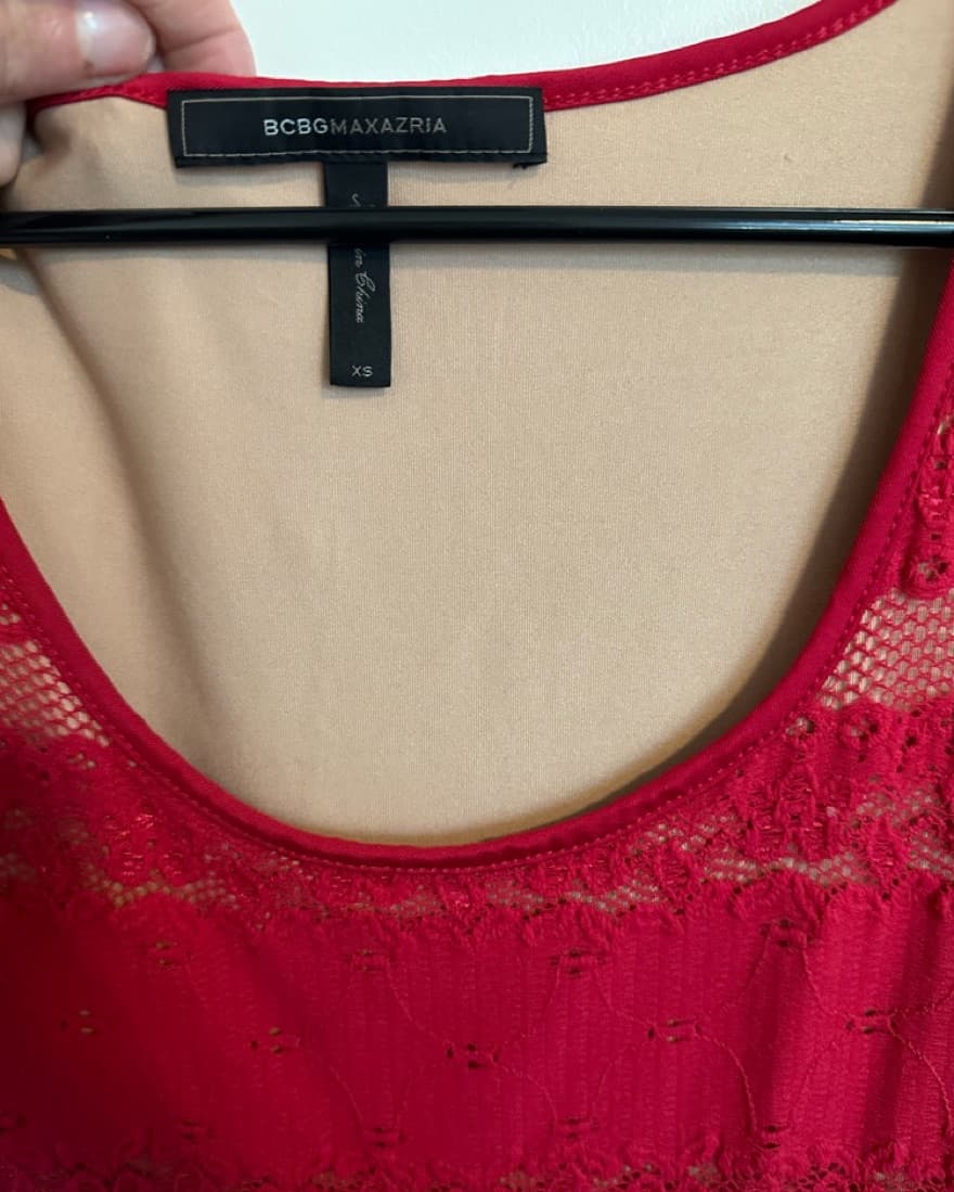 BCBG Red Long dress - Image 3