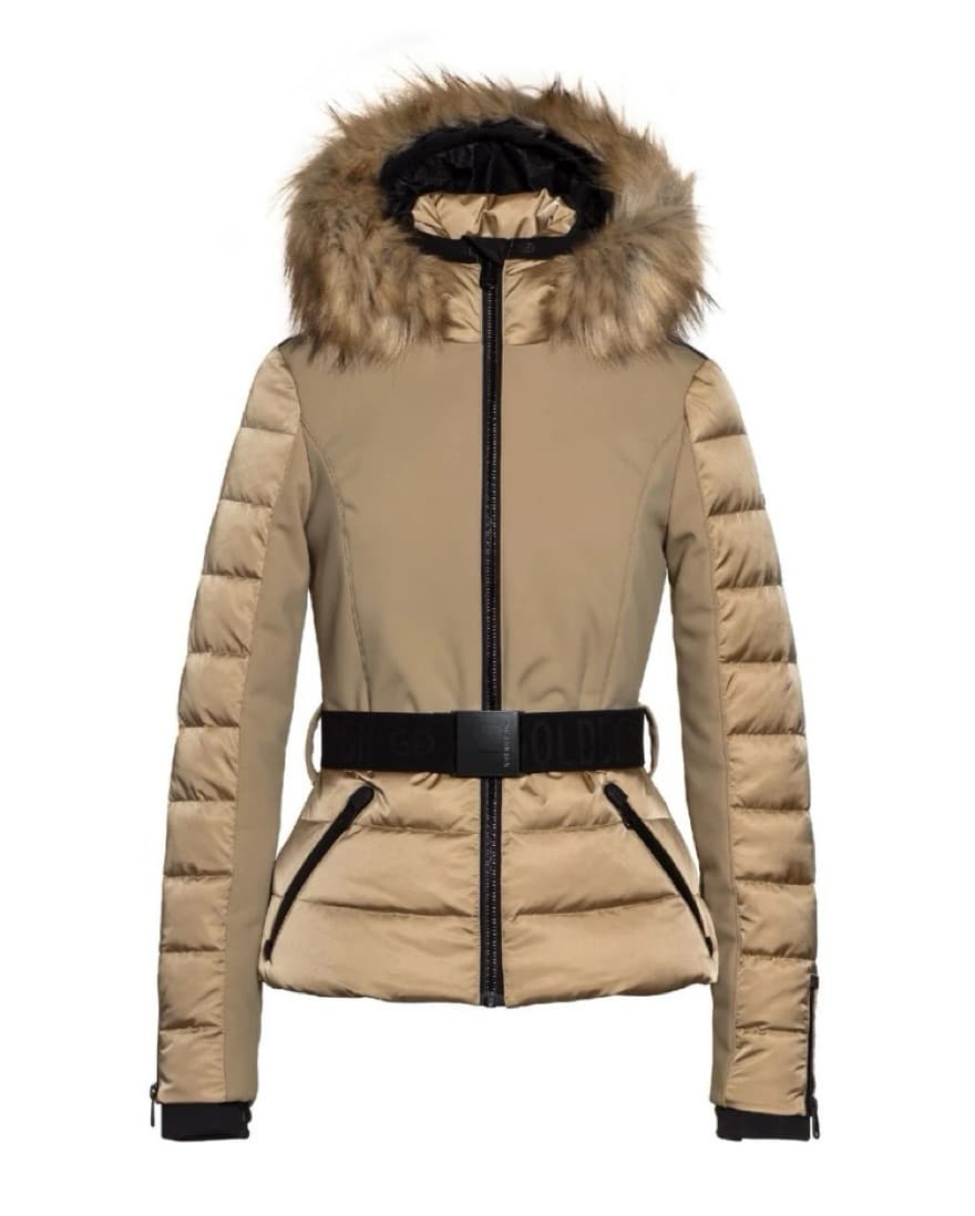 Goldbergh Satin Down Ski Jacket Neutral  - Image 4