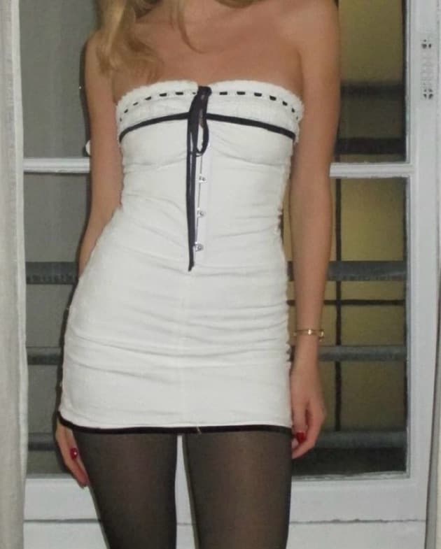 White With Jean Dress - Image 2