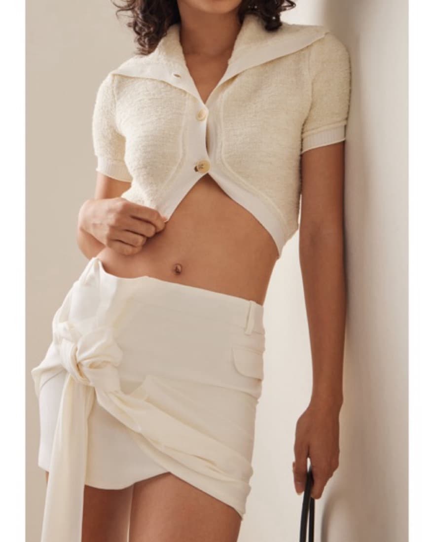 Jacquemus Cropped Knit Cardigan - Image 3