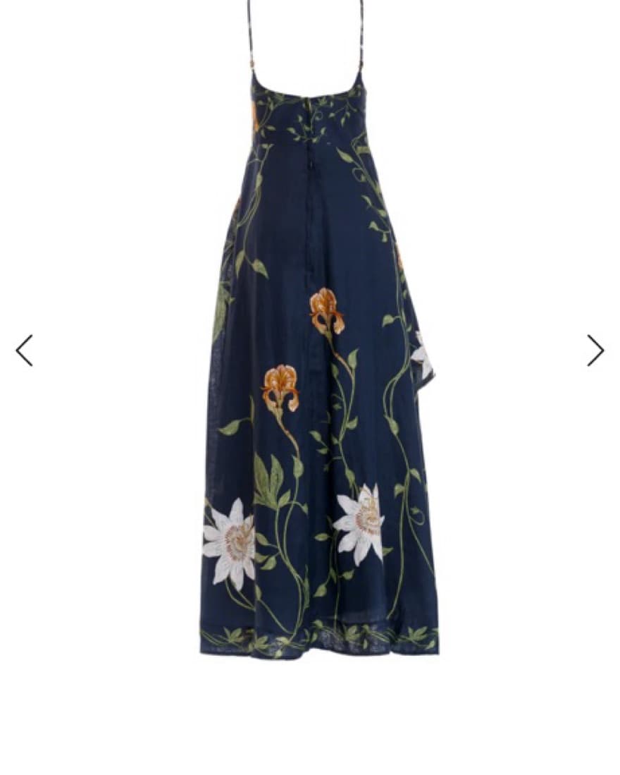 Agua By Agua Bendita Navy Floral Dress - Image 2