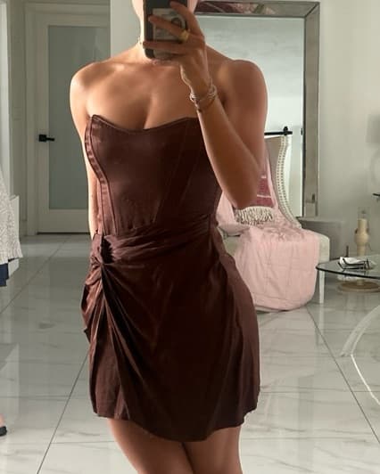 Zara Brown Dress  - Image 1