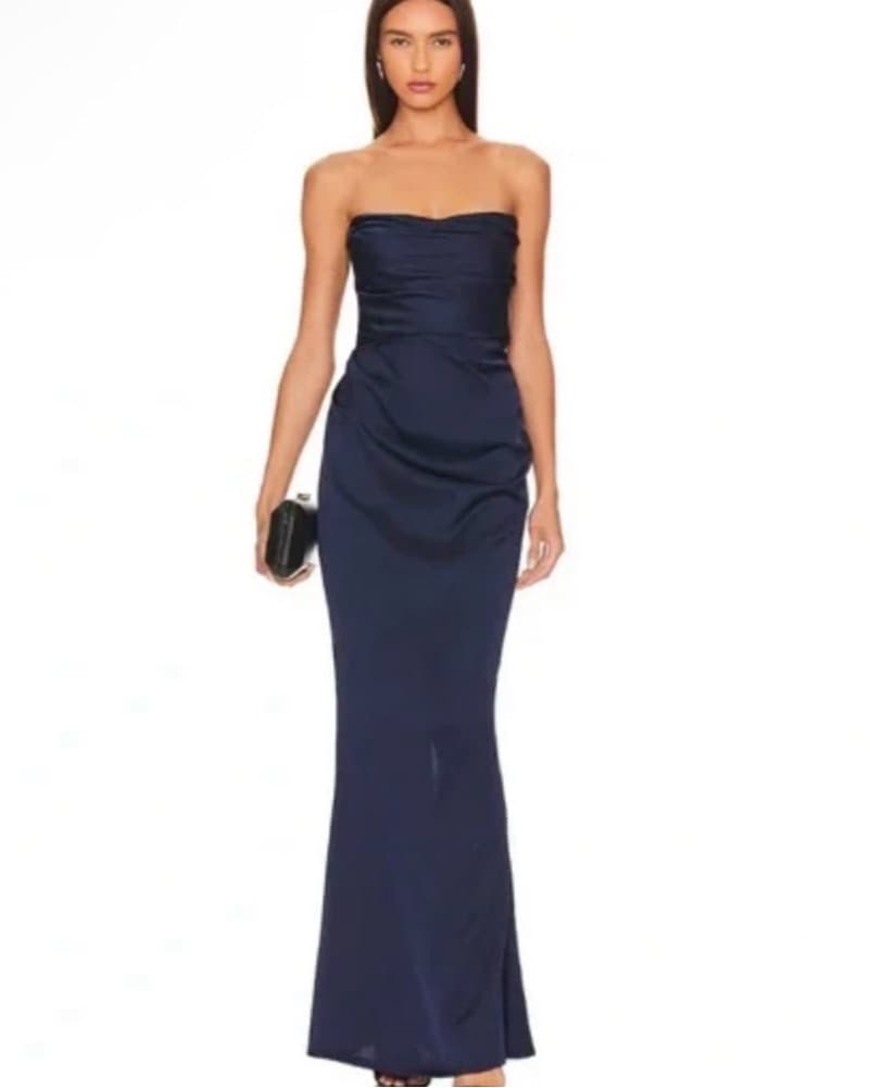 Nookie-Revolve Formal Navy Maxi Dress - Image 1